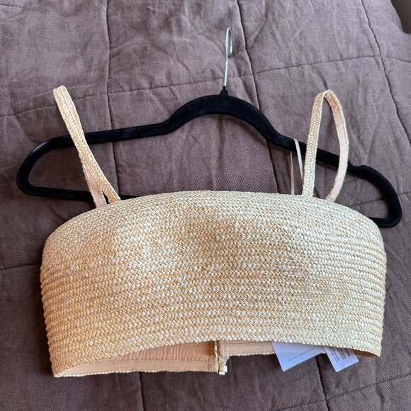 cult gaia Tops - Cult Gaia Gold Crop Top